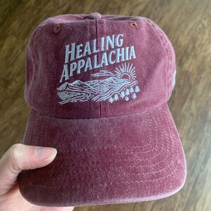 New Frontier Healing Appalachia Embroidered Burgundy Baseball Cap